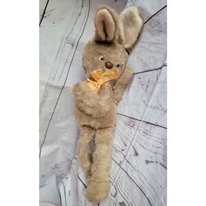 1960s Knickerbocker Animals of Distinction Plush Bunny Rabbit Vintage 23in Easte